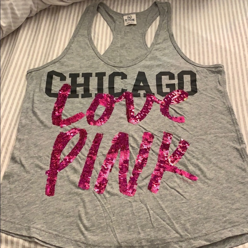 Chicago Love PINK Racerback Tank